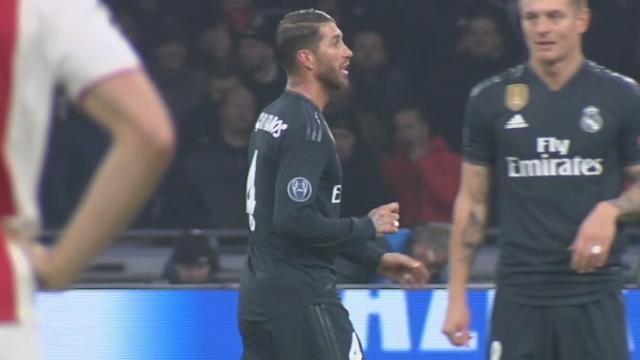 Sergio Ramos forzó la amarilla en Amsterdam