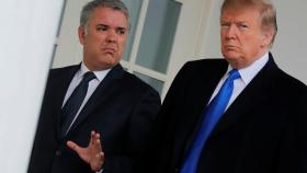 Iván Duque y Donald Trump.