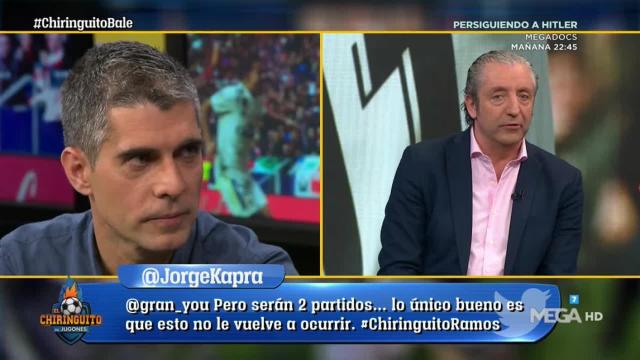 José Luís Sánchez en 'El Chiringuito'. Foto: Twitter (@elchiringuitotv)