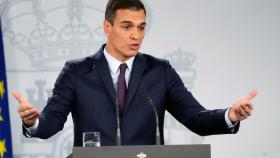 Pedro Sánchez, durante su rueda de prensa de este viernes.