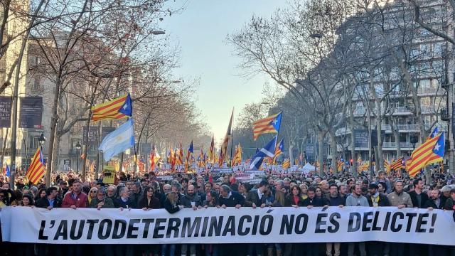 Cabecera de la manifestación este sábado