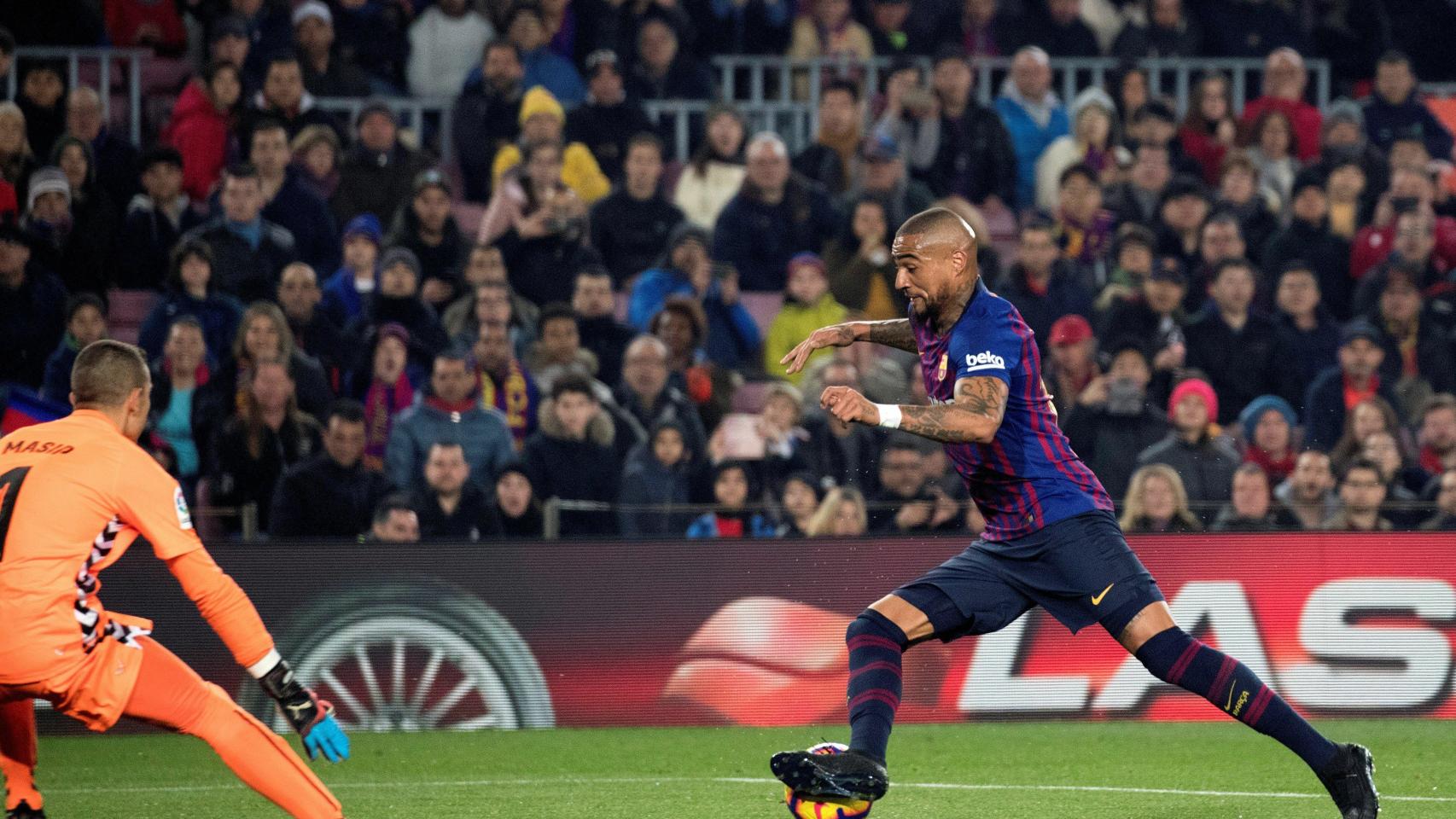 Boateng en el partido contra el Valladolid