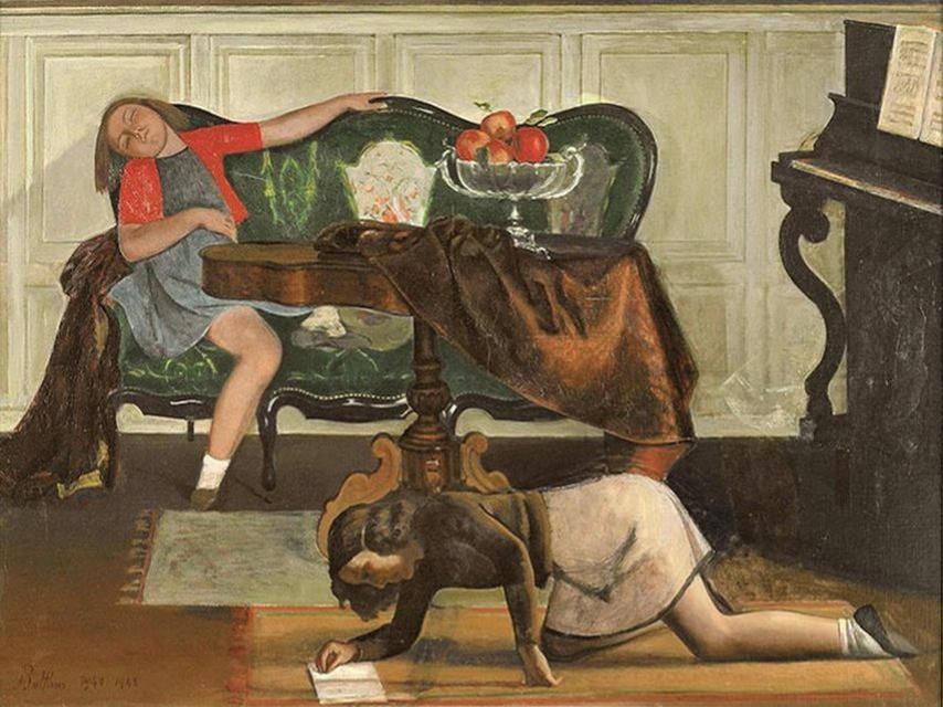 El salón, Balthus. Museo Thyssen.