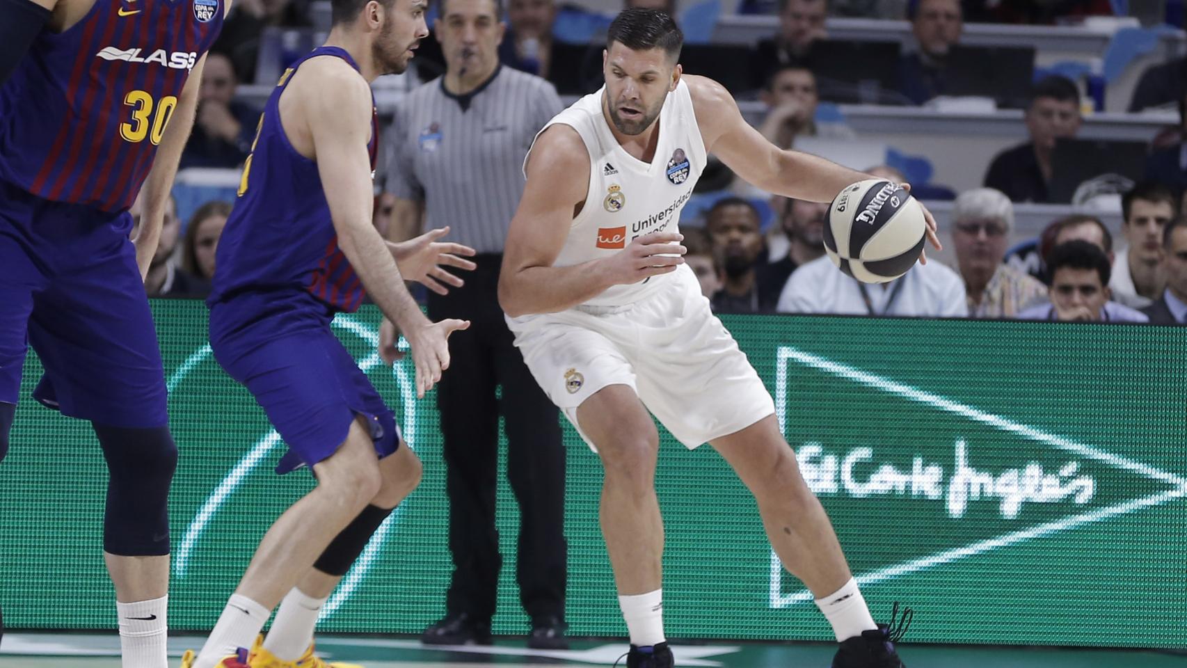 Felipe Reyes en la final de la Copa del Rey