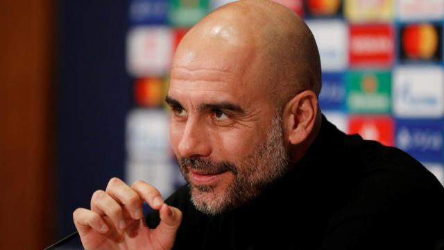 Pep Guardiola en rueda de prensa