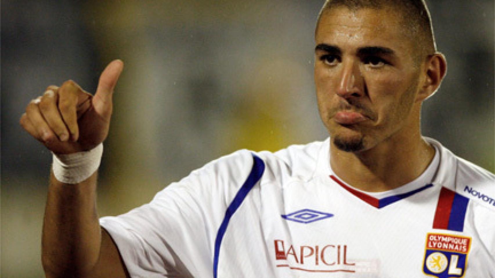 Karim Benzema, en el Lyon