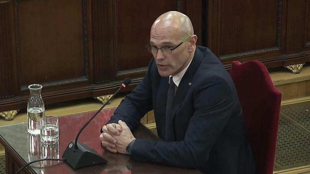 Raül Romeva en el Tribunal Supremo.