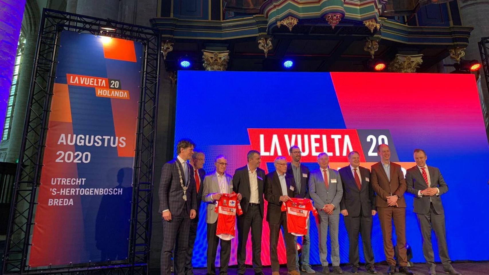 Presentación de La Vuelta a España 2020 en la ciudad de Breda. Foto: Twitter (@lavuelta)