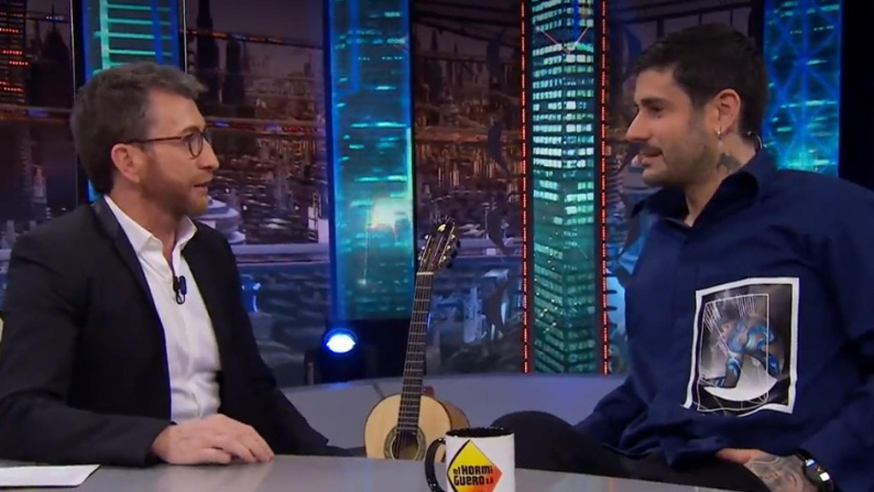 Melendi y Pablo Motos en 'El Hormiguero'.