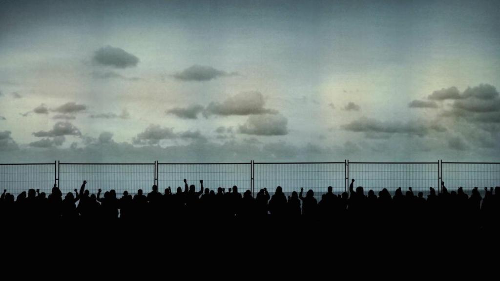 Una imagen de la valla de Idomeneo, la última ópera del Teatro Real.