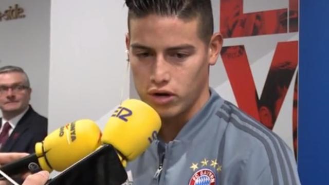 James Rodriguez tras el choque de Champions