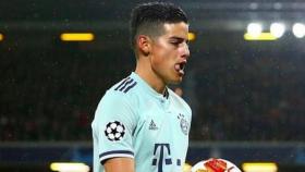 James Rodríguez, en Champions con el Bayern. Foto: Twitter (@jamesrodriguez)