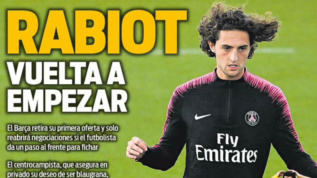 La portada del diario SPORT (21/02/2019)