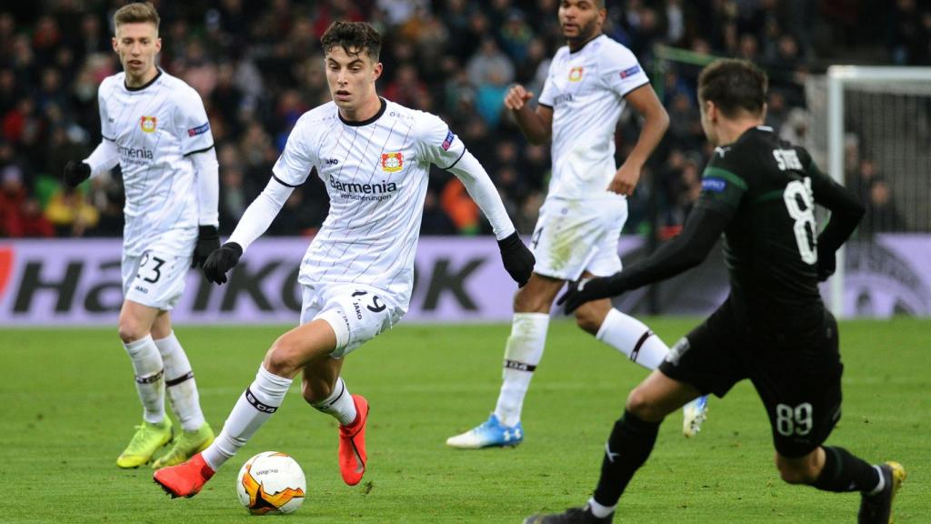 Kai Havertz, en un encuentro del Bayer Leverkusen