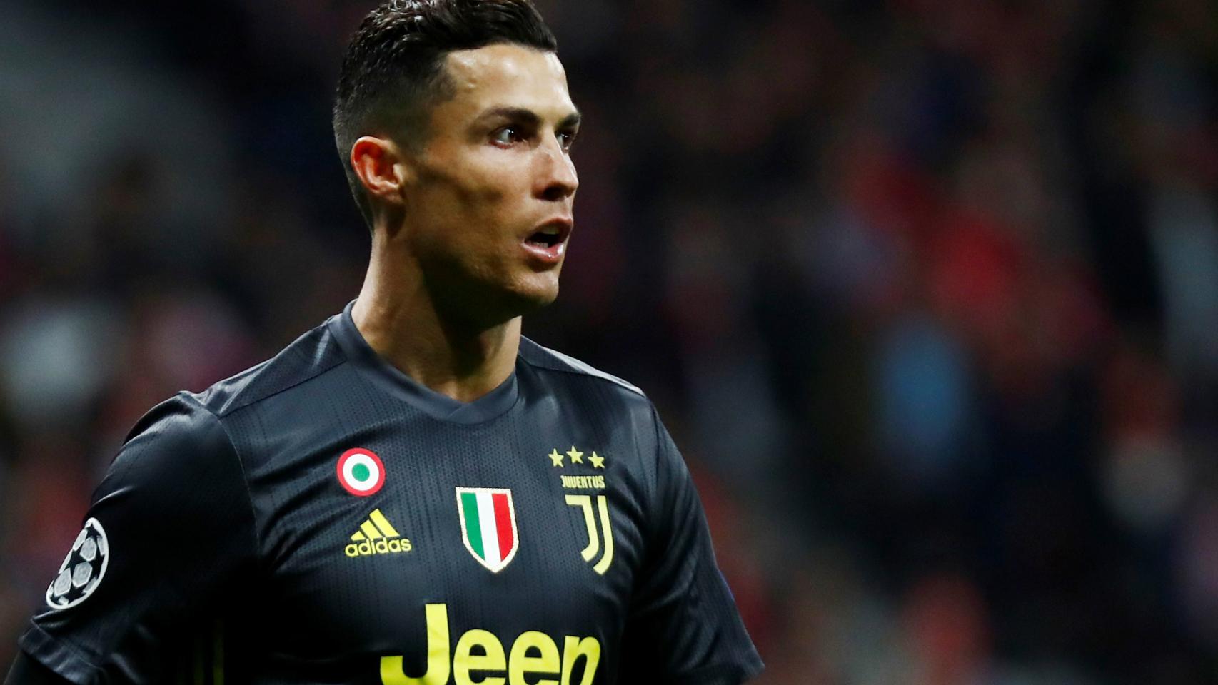 Cristiano Ronaldo, en un partido de la Juventus en la Champions League