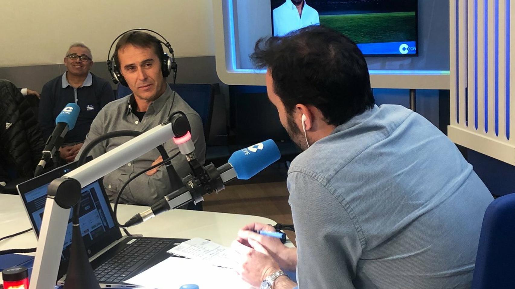 Julen Lopetegui, en El Partidazo. Foto: Twitter (@partidazocope)