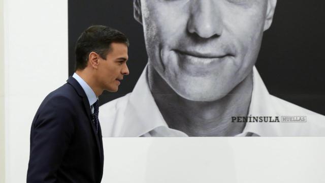 Pedro Sánchez, en el acto de presentación de su libro.