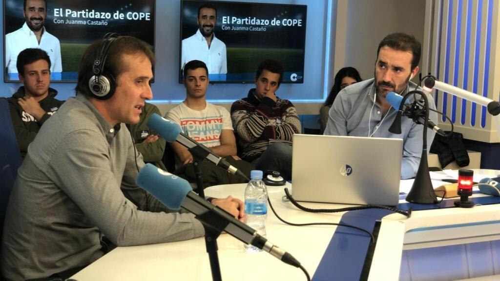 Julen Lopetegui en El Partidazo de COPE. Foto: Twitter. (@partidazocope)