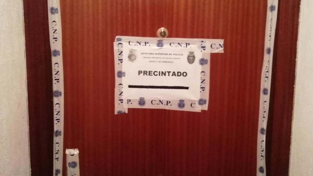 Domicilio de Alberto Gómez, donde se encontraron los restos de su madre en diferentes táperes.