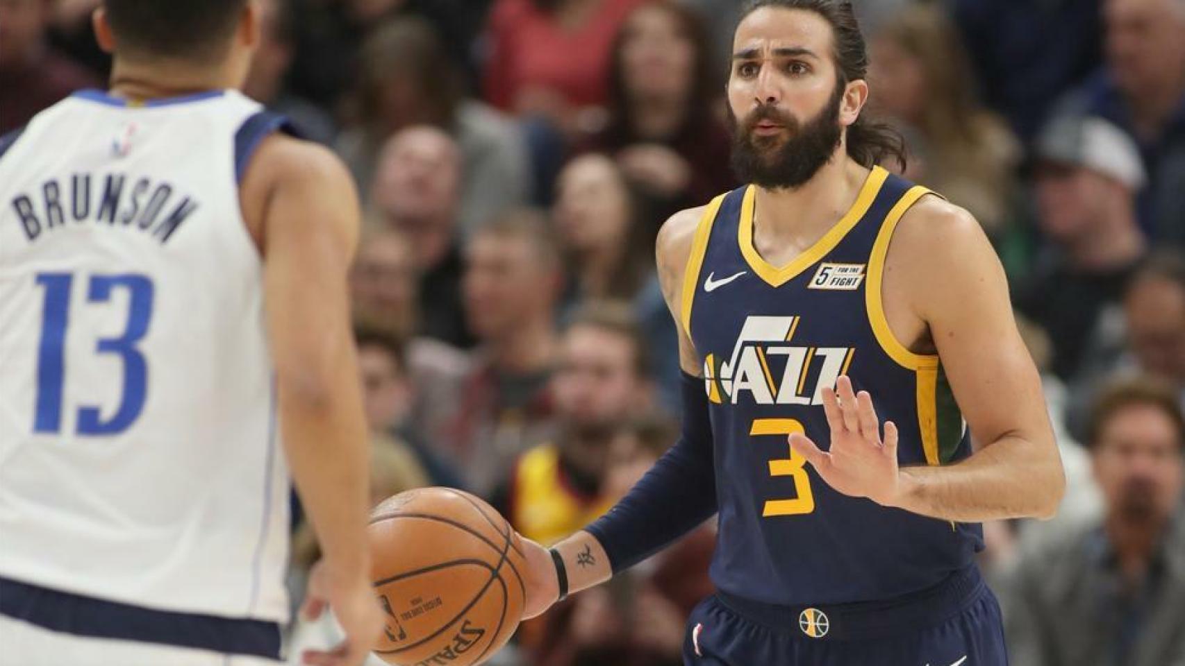 Ricky Rubio ante los Mavericks