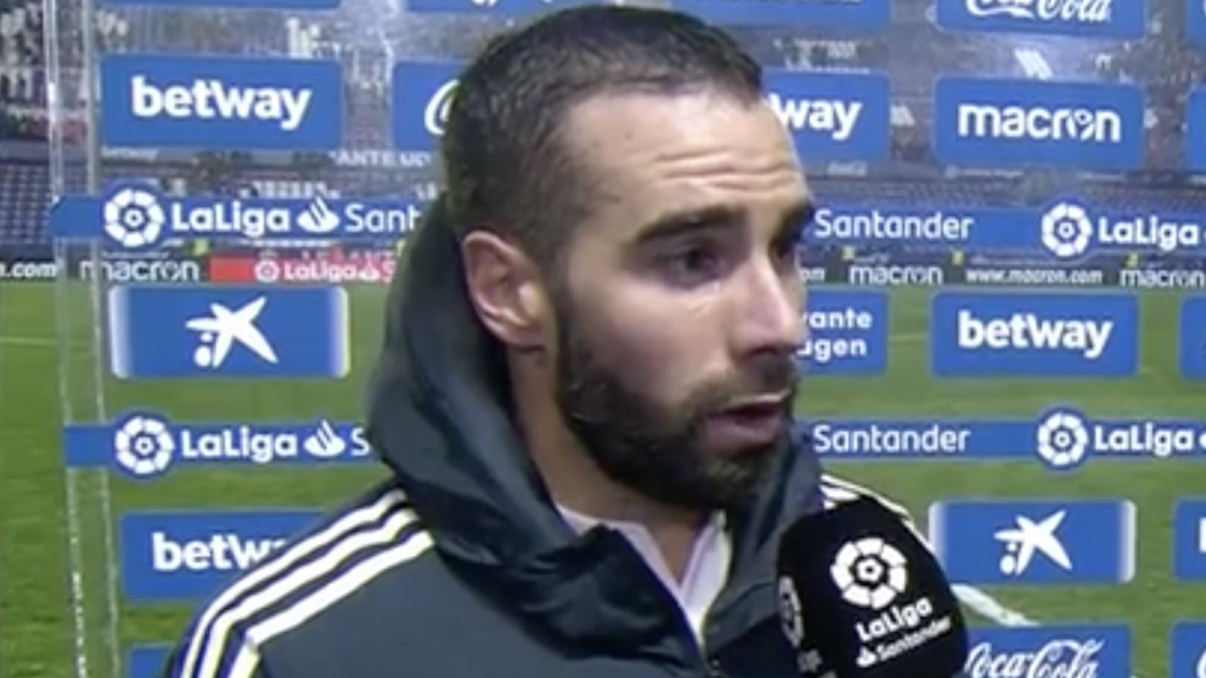 Dani Carvajal, tras el encuentro frente al Levante