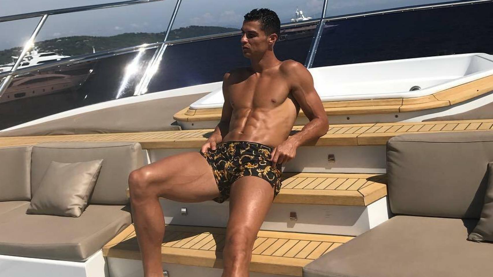 Cristiano Ronaldo, durante unas de sus vacaciones. Foto: Instagram (@cristiano)