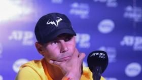 Nadal, durante una rueda de prensa en Acapulco.