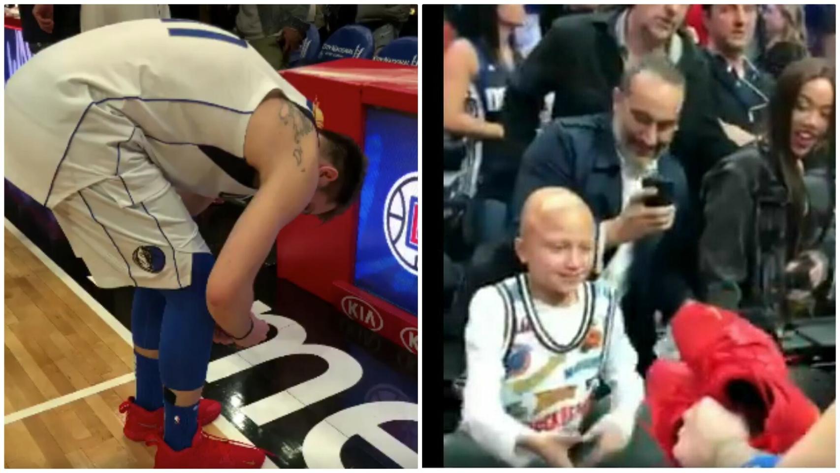 Doncic y su lado más emotivo: regala sus zapatillas a un pequeño con cáncer