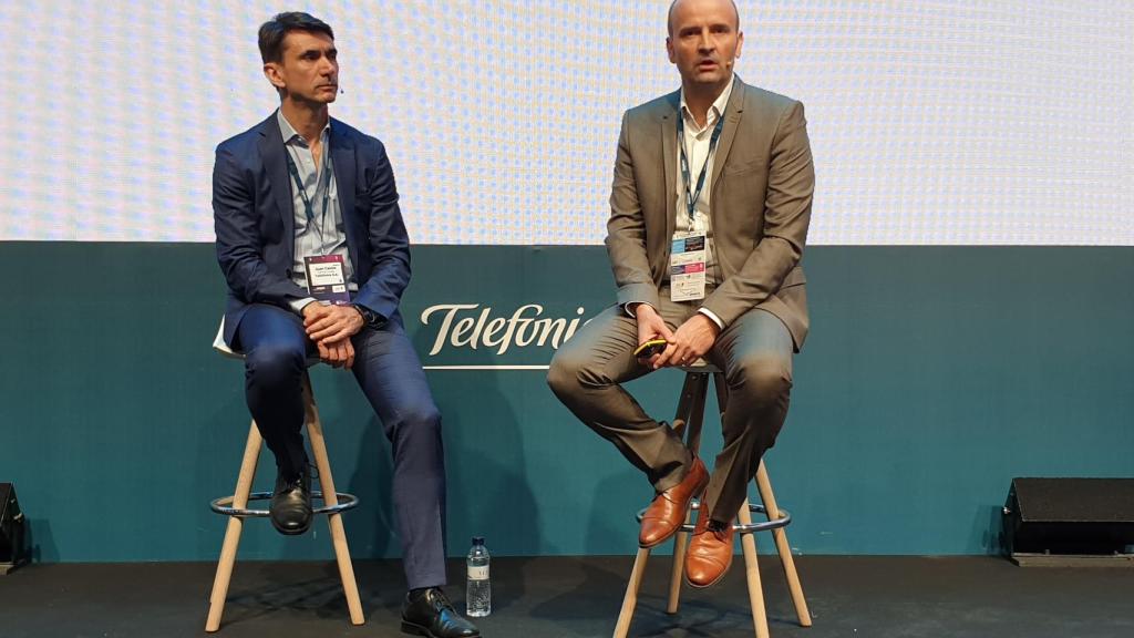 David del Val, CEO de Telefónica I+D, durante la presentación en el Mobile World Congress.