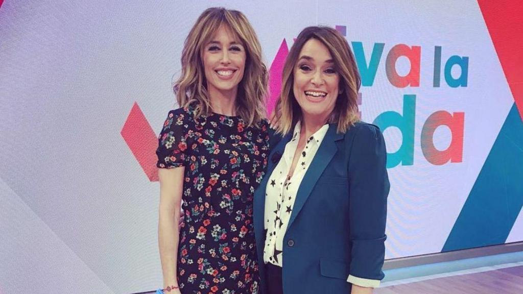 Toñi junto a su Emma cuando esta lo visitó como invitada.