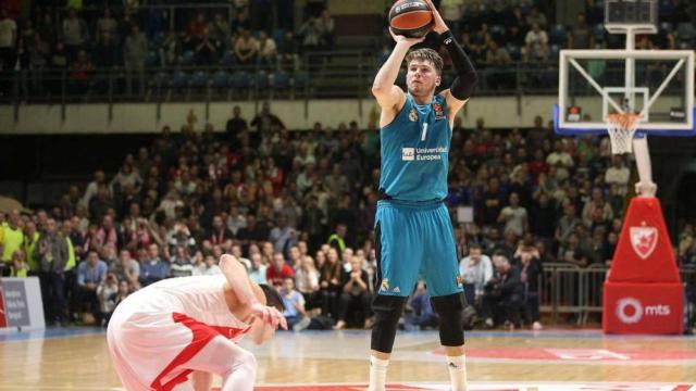 El triple decisivo de Luka Doncic en Belgrado