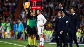 Gareth Bale entra en sustitución de Lucas Vázquez