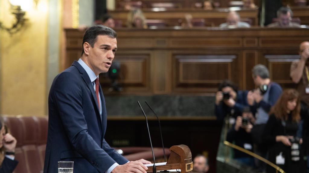 Pedro Sánchez, en el Congreso de los Diputados.