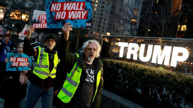 Protestas en contra del muro de Trump