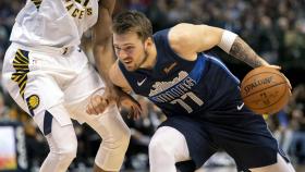 Luka Doncic en el partido frente a Indiana Pacers