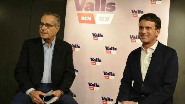 Celestino Corbacho y Manuel Valls, este jueves.