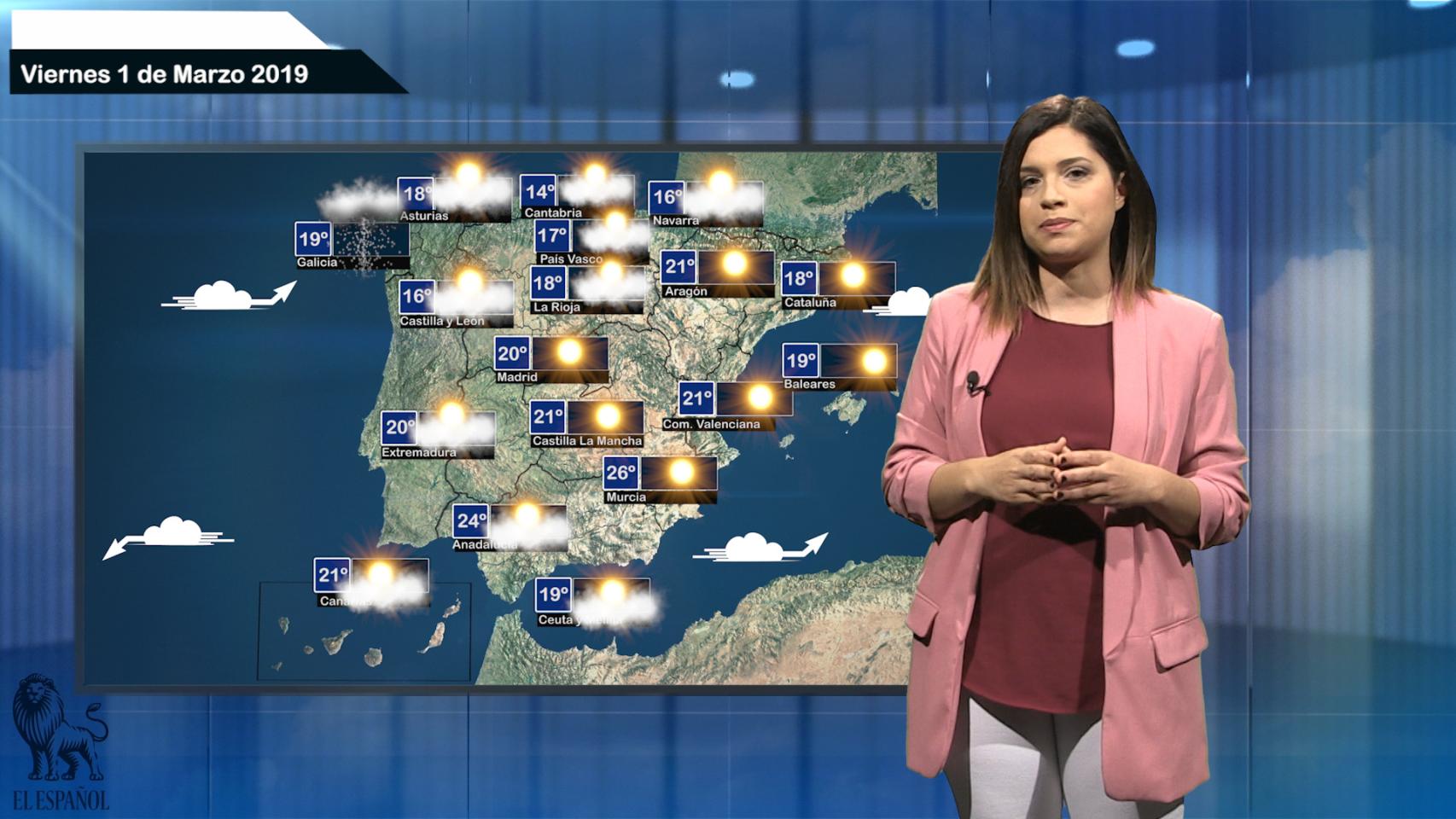 El tiempo: pronóstico para el viernes 1 de marzo