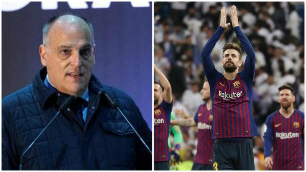 Tebas responde a Piqué: Gran central pero de justicia entiende poco