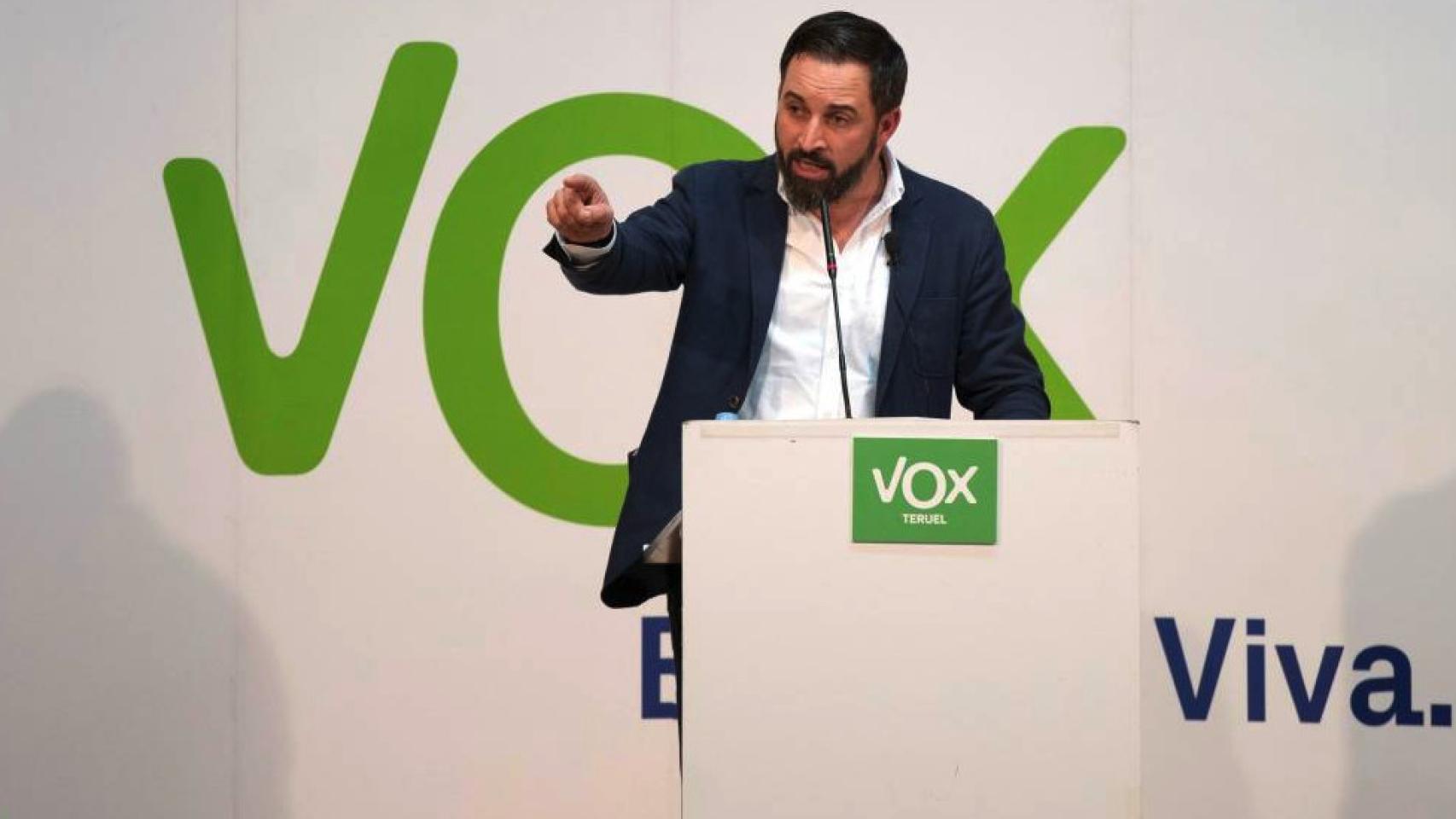 El presidente de Vox, Santiago Abascal.