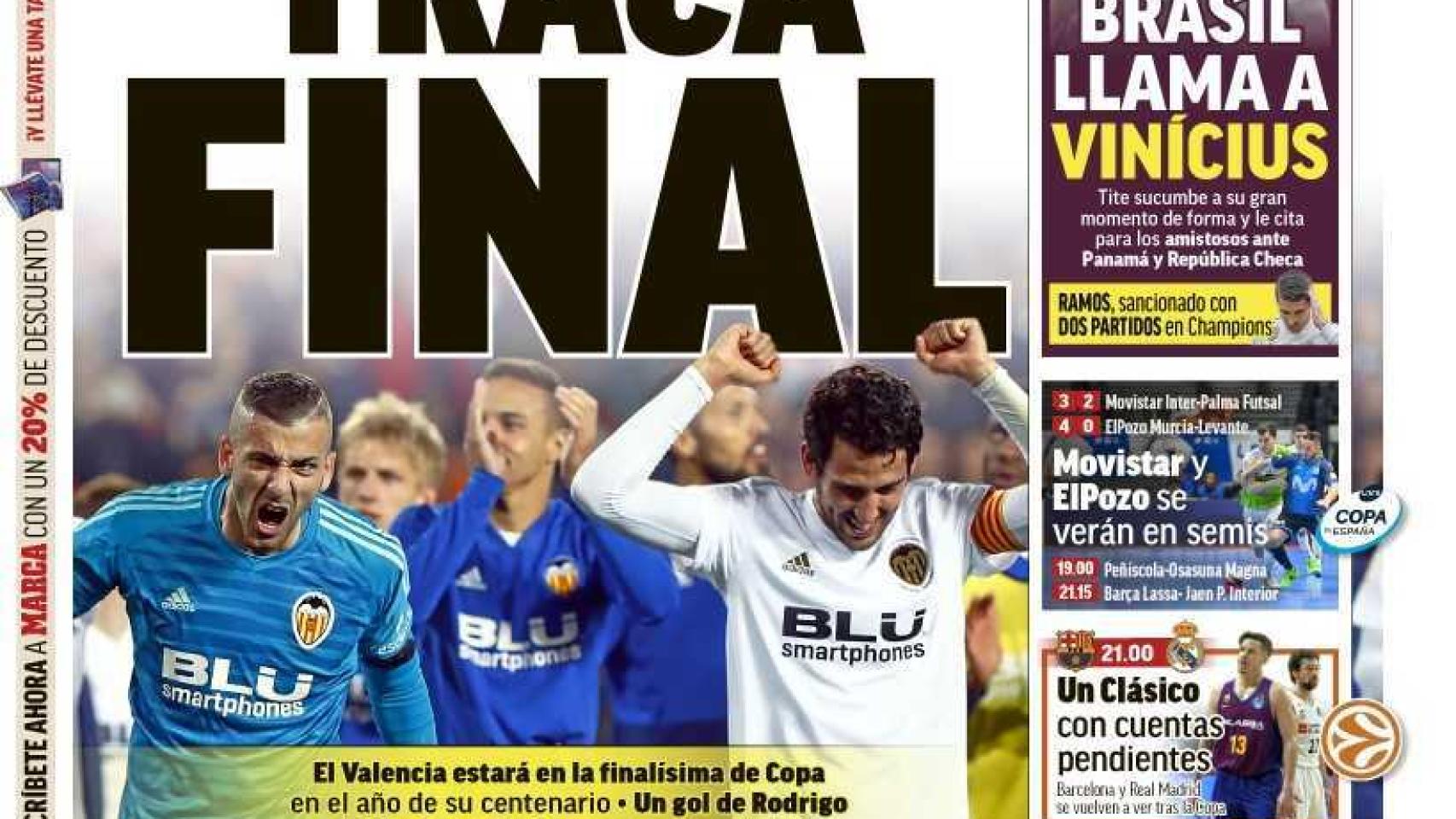 Portada MARCA (1/03/2019)