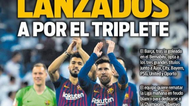 La portada del diario Sport (01/03/2019)