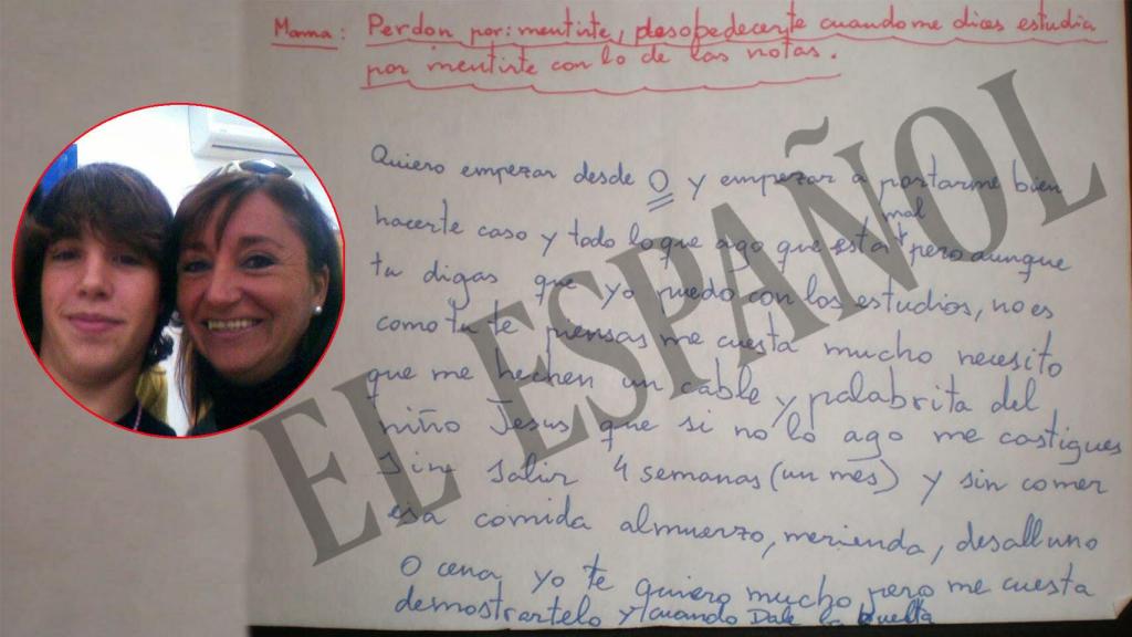 Carta que Francisco Javier García, 'El Cuco', envió a su madre, Rosalía García.