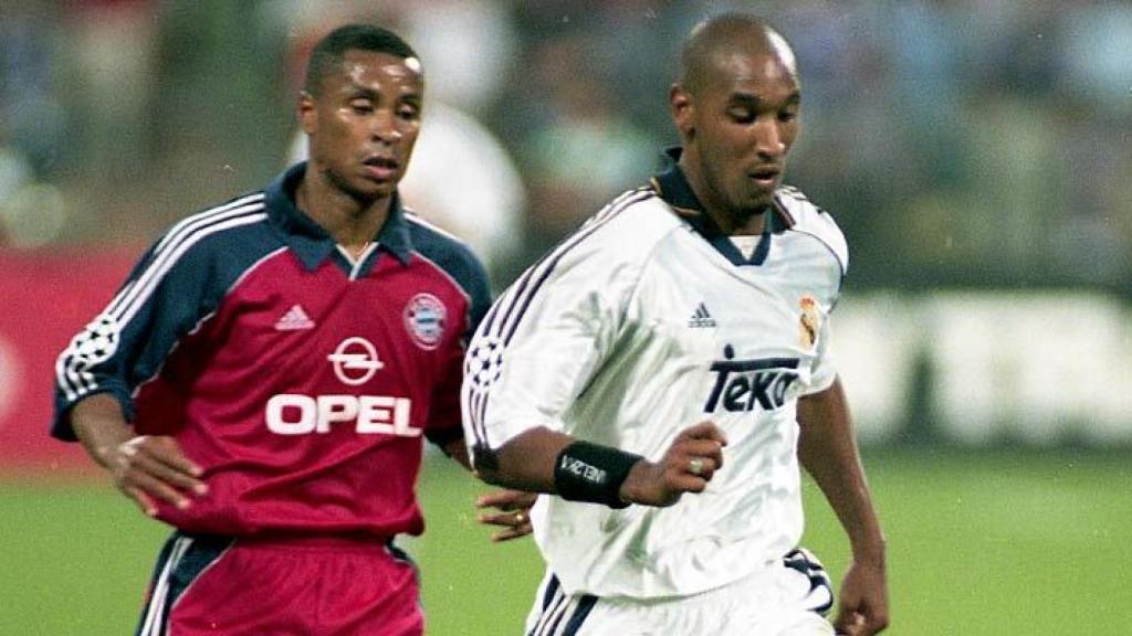 El delantero francés Anelka, en un partido del Real Madrid