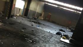 Nave industrial abandonada en Sabadell , donde se produjo la violación múltiple a la joven de 18 años