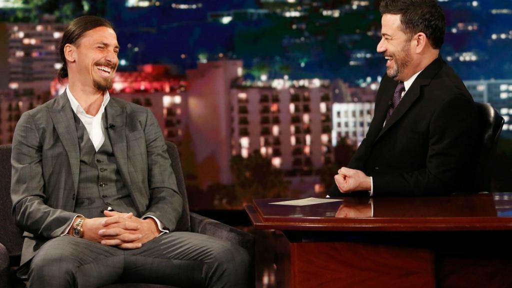 Ibrahimovic en el programa de Jimmy Kimmel