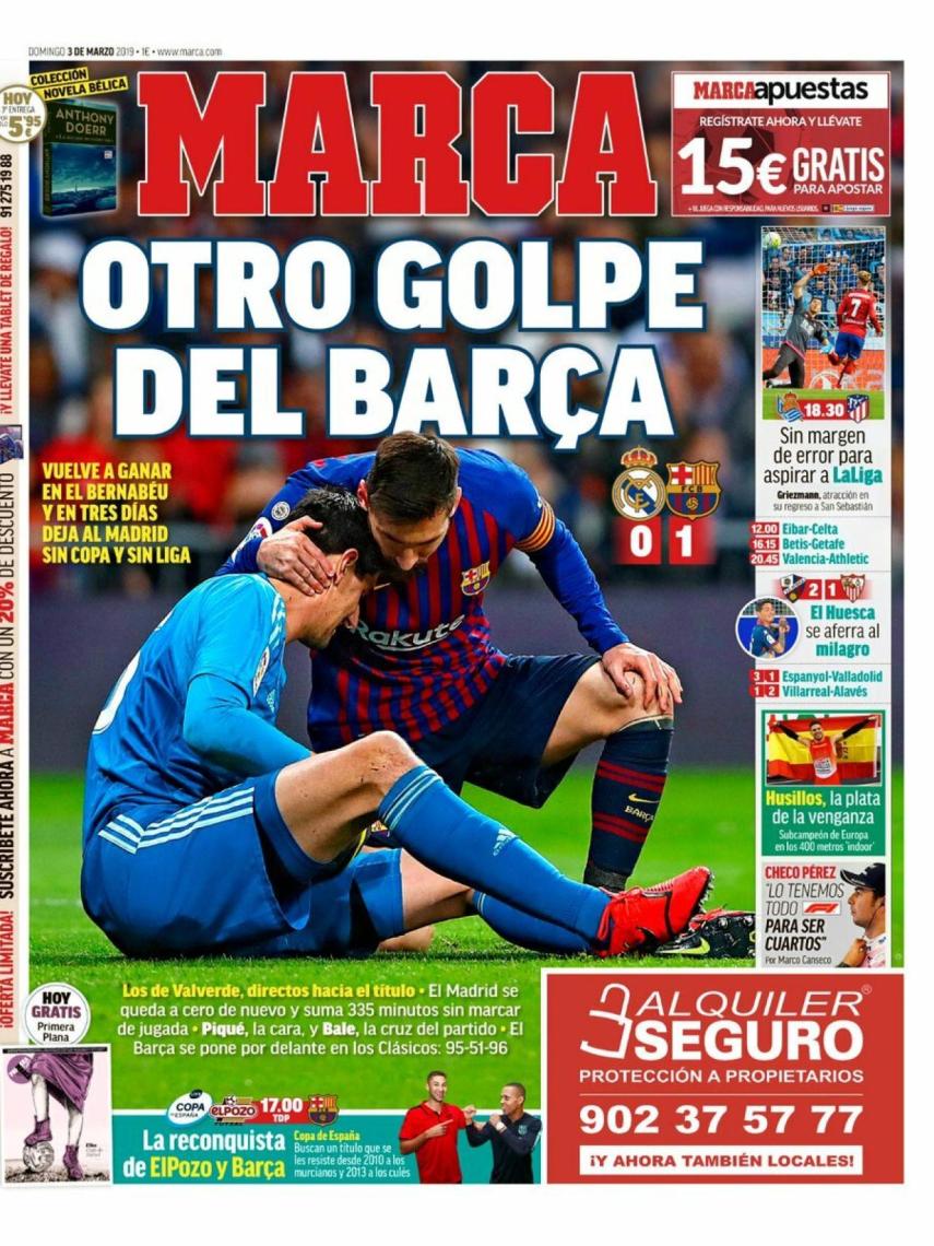 La portada del diario MARCA (03/03/2019)