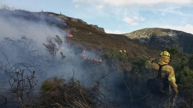 Imagen de uno de los focos en Asturias