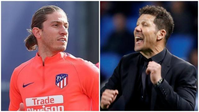 Filipe Luis y Simeone