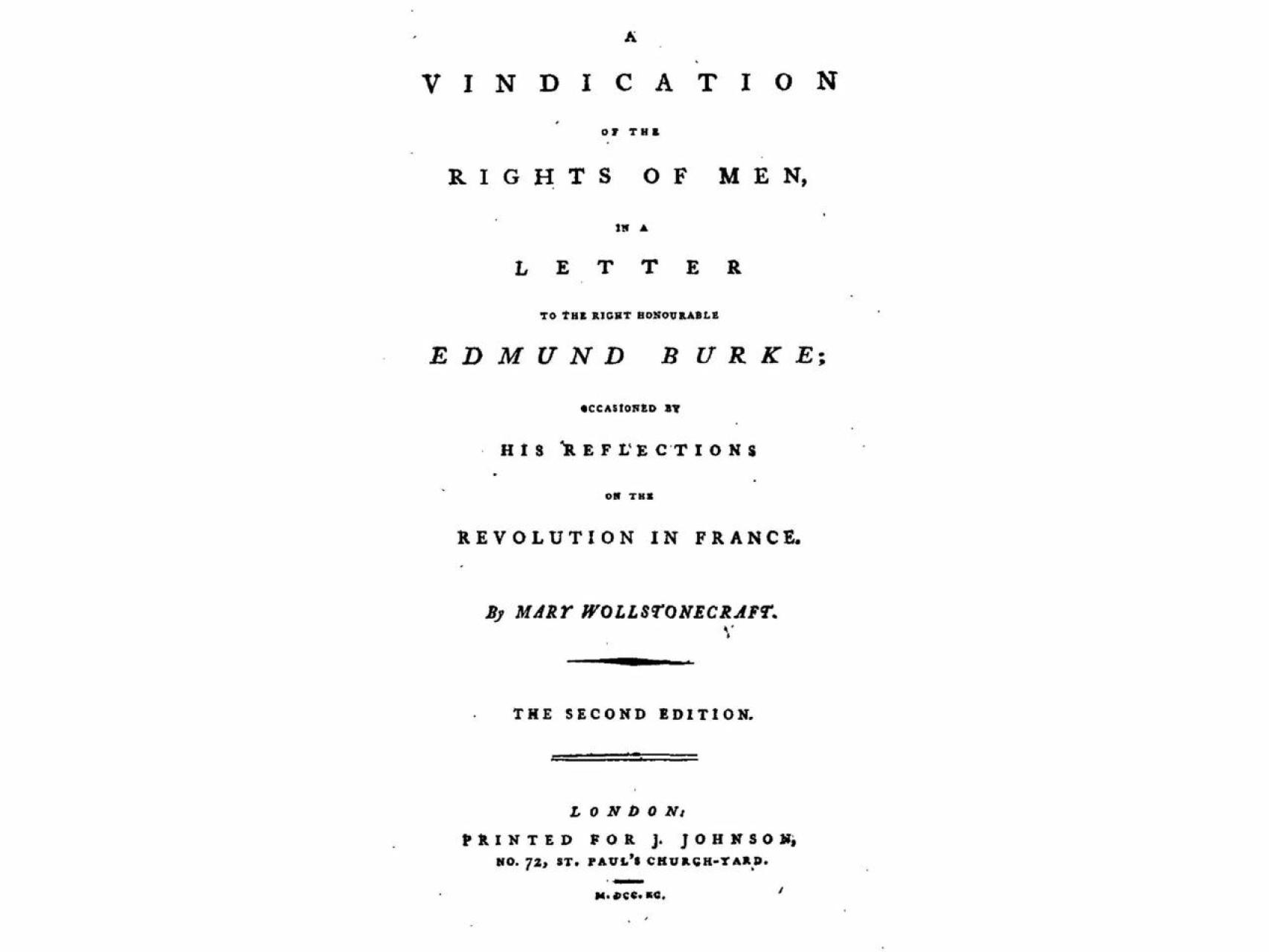 La primera gresca feminista de la Historia: Mary Wollstonecraft contra  Edmund Burke