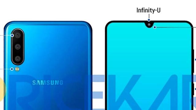 Samsung Galaxy A60 filtrado: notch mínimo y triple cámara trasera